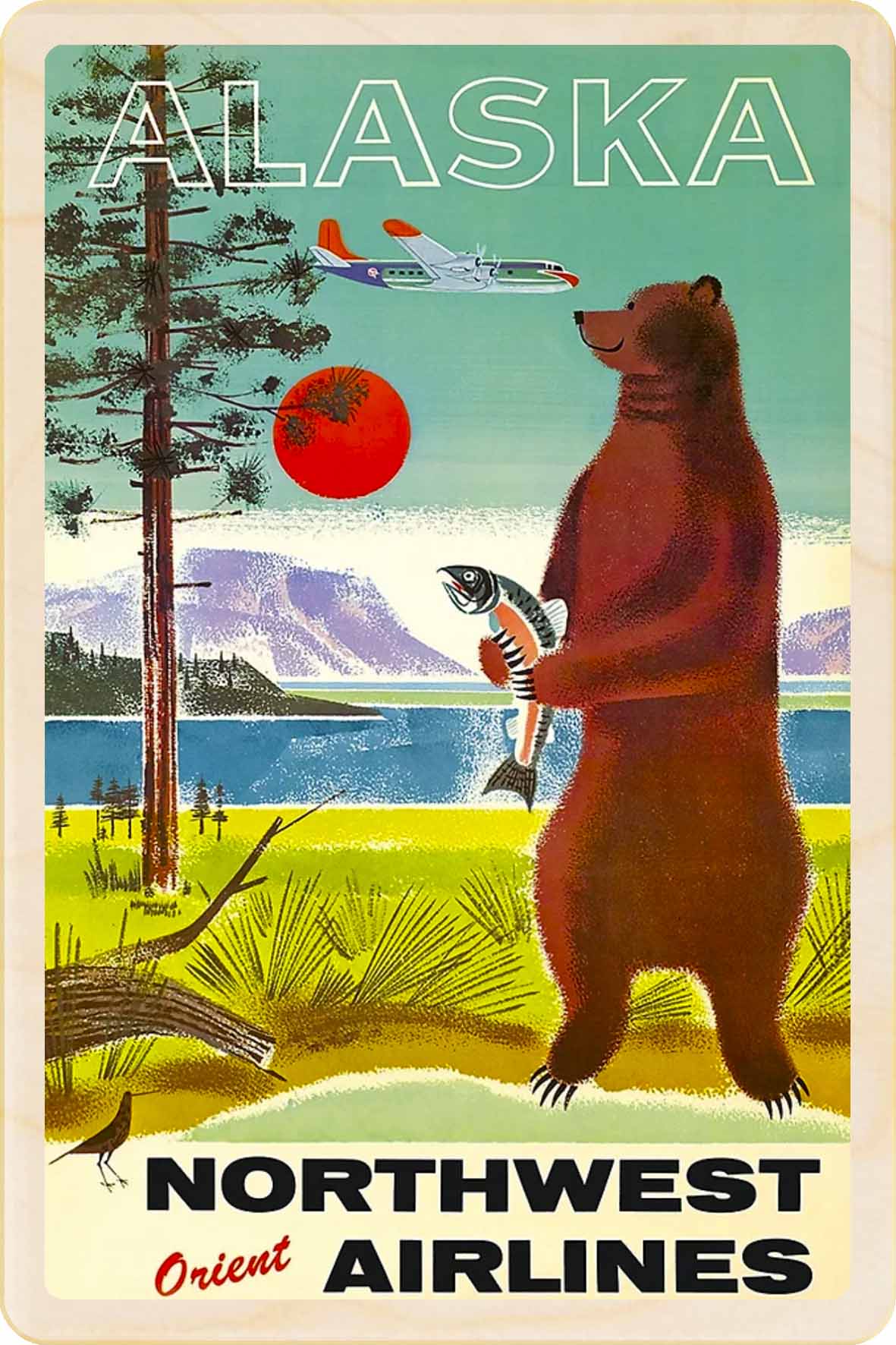 Alaska – Eco-friendly Card - Wooden Postcard

Write on the back with any pen and post worldwide with a standard stamp. A smart, eco-friendly card and gift.