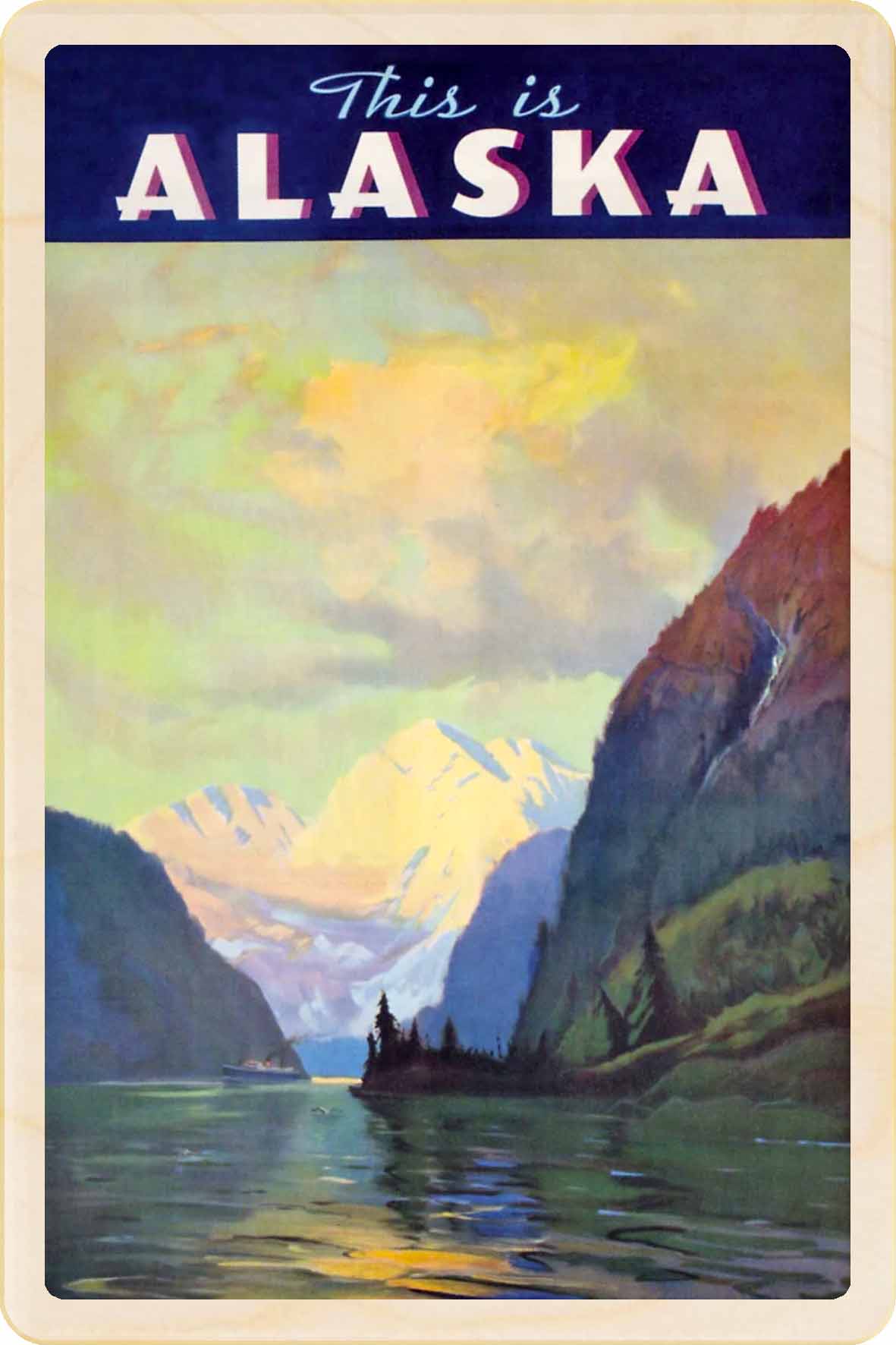 Alaska – Eco-friendly Card - Wooden Postcard

Write on the back with any pen and post worldwide with a standard stamp. A smart, eco-friendly card and gift.