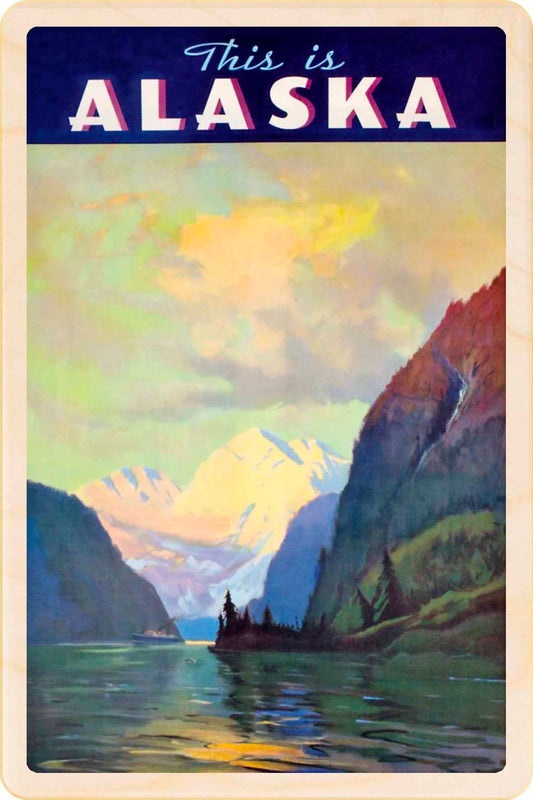 Alaska – Eco-friendly Card - Wooden Postcard

Write on the back with any pen and post worldwide with a standard stamp. A smart, eco-friendly card and gift.