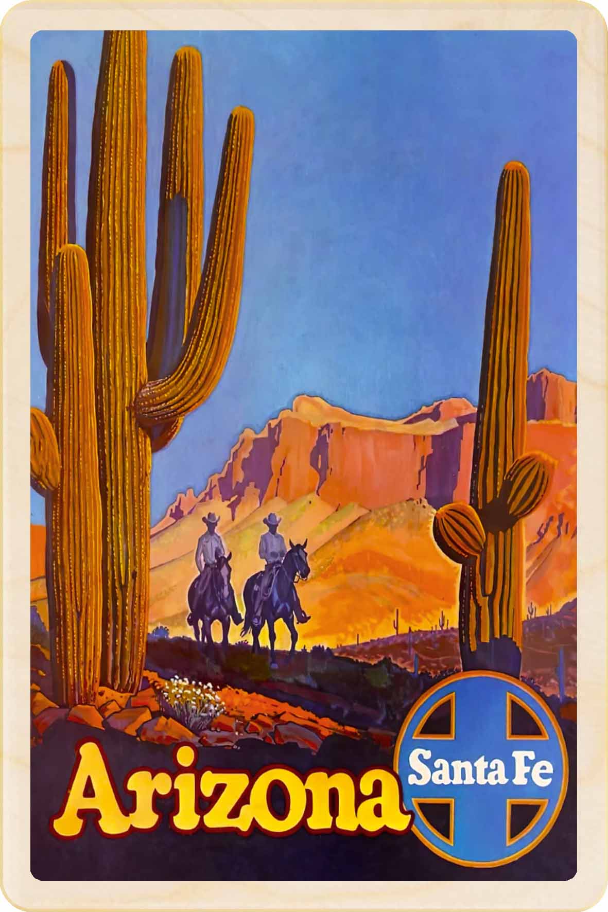 Santa Fe, Arizona – Eco-friendly Card - Wooden Postcard

Write on the back with any pen and post worldwide with a standard stamp. A smart, eco-friendly card and gift.