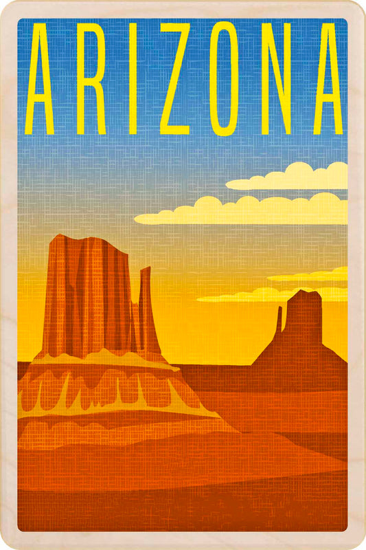 Arizona – Eco-friendly Card - Wooden Postcard

Write on the back with any pen and post worldwide with a standard stamp. A smart, eco-friendly card and gift.