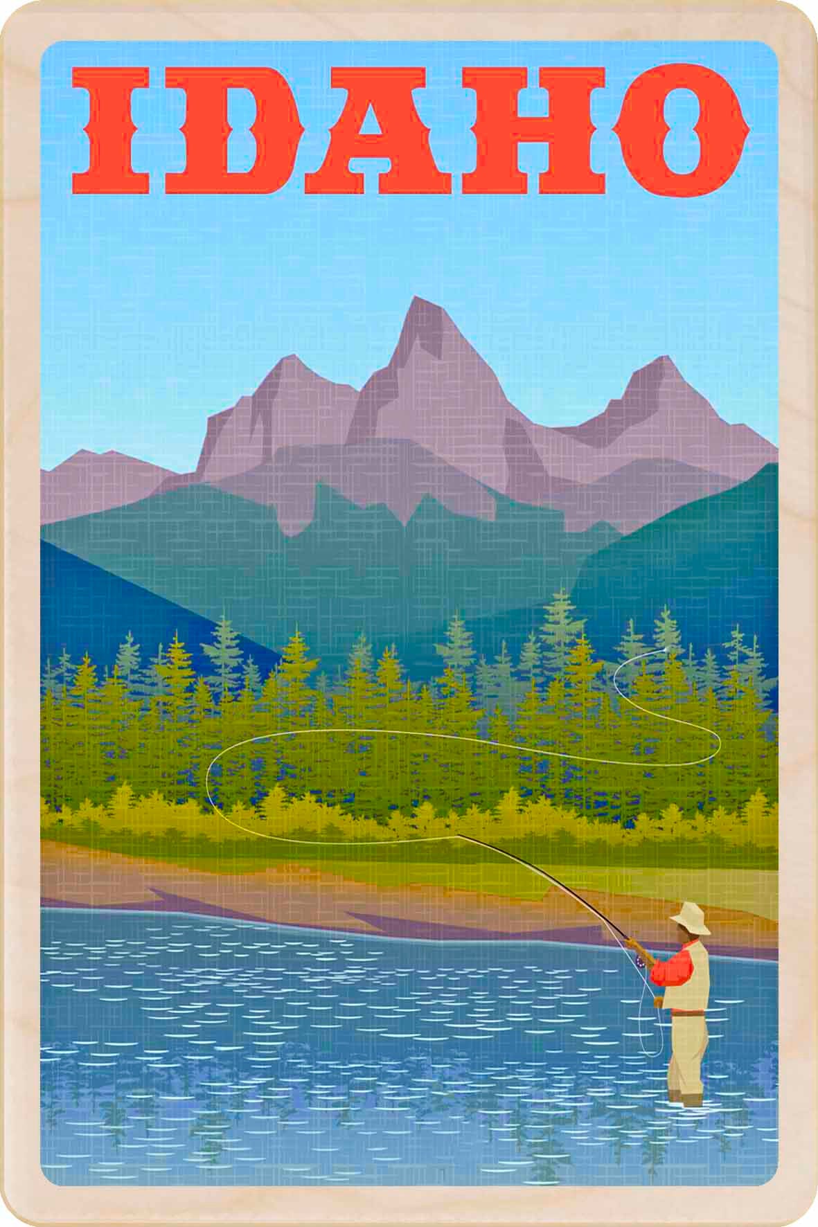 Idaho&nbsp; – Eco-friendly Card -Wooden Postcard

Write on the back with any pen and post worldwide with a standard stamp. A smart, eco-friendly card and gift.