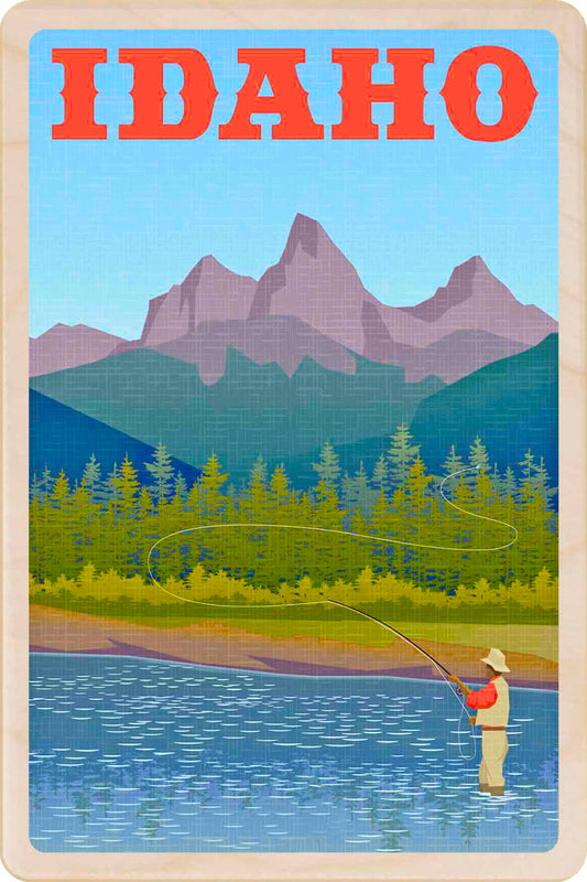 Idaho&nbsp; – Eco-friendly Card -Wooden Postcard

Write on the back with any pen and post worldwide with a standard stamp. A smart, eco-friendly card and gift.