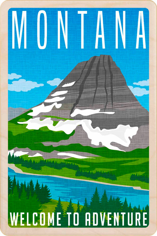 Montana - See America – Eco-friendly Card - Wooden Postcard

Write on the back with any pen and post worldwide with a standard stamp. A smart, eco-friendly card and gift.
