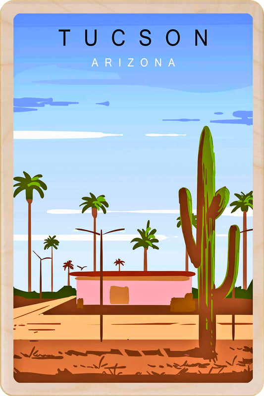 Tucson, Arizona – Eco-friendly Card - Wooden Postcard

Write on the back with any pen and post worldwide with a standard stamp. A smart, eco-friendly card and gift.