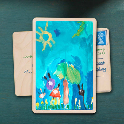 Personalized Custom Wooden Postcard – Create Your Own Design