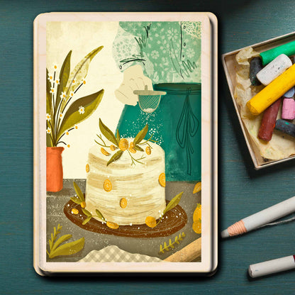 wooden postcard - Baking - Sustainable Card - Wooden postcard

Illustration by Emy Lou Holmes, printed in Suffolk on sustainably sourced wood. Eco-friendly card to send, gift and display.
