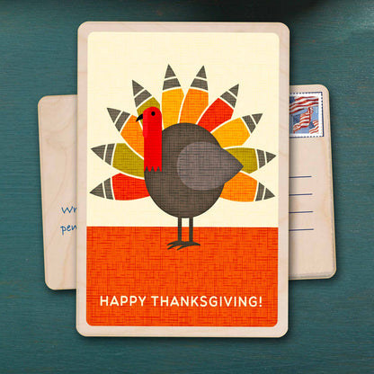 Happy Thanksgiving!&nbsp; Sustainable Card - Wooden Postcard

Made in Suffolk on sustainably sourced wood. Eco-friendly card to send, gift and display.