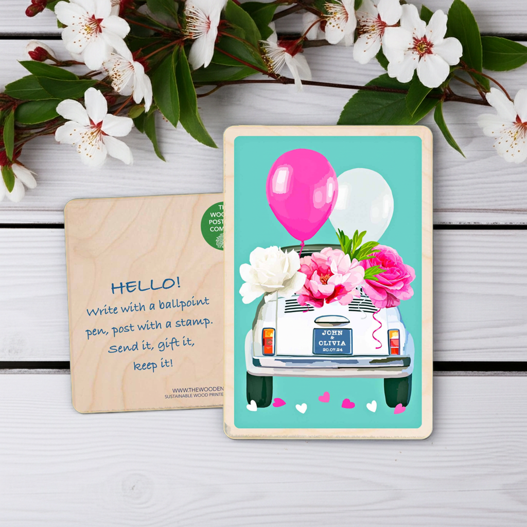 'Love Bug' Custom Wedding Card