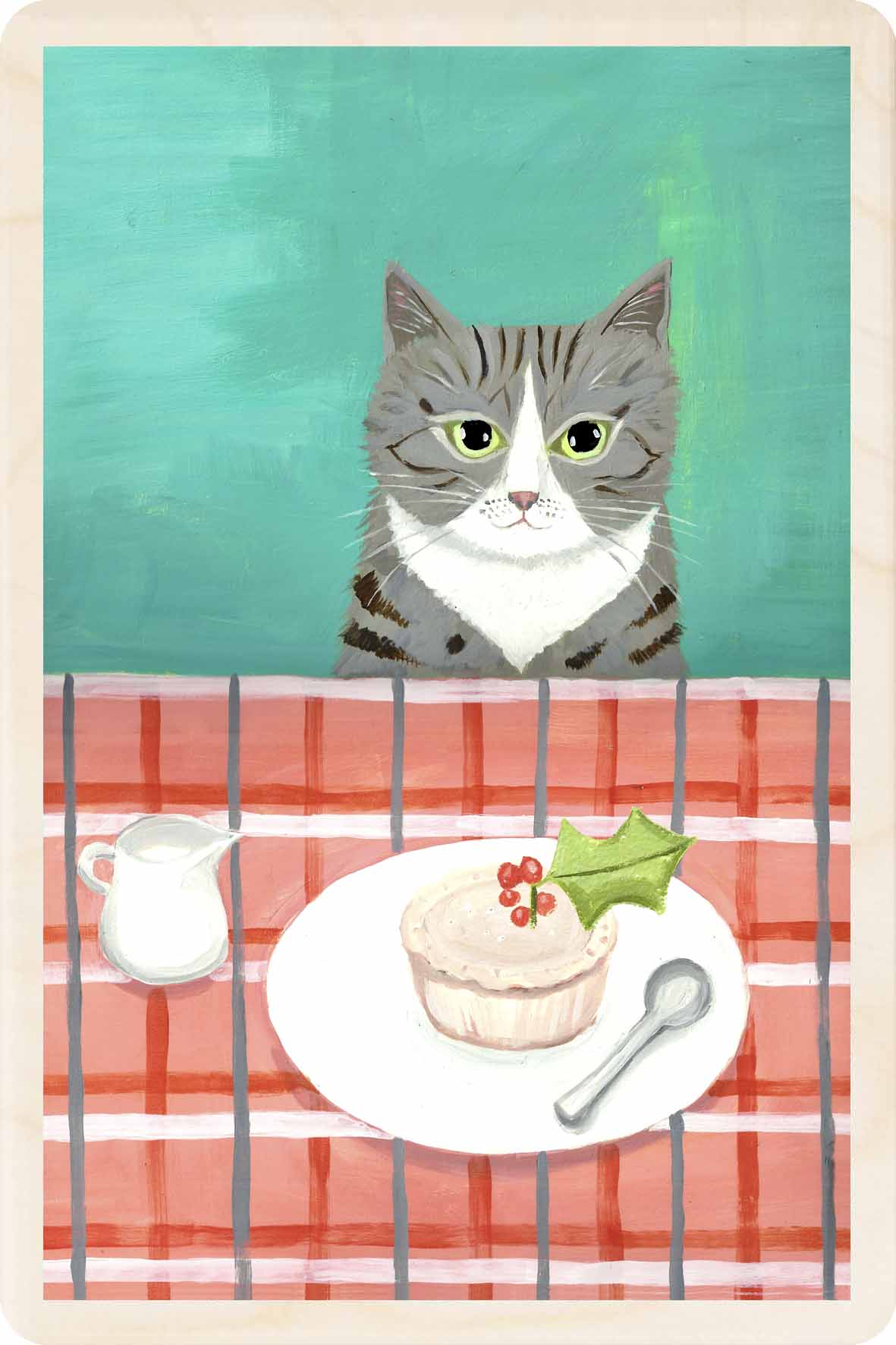 CAT AT TABLE